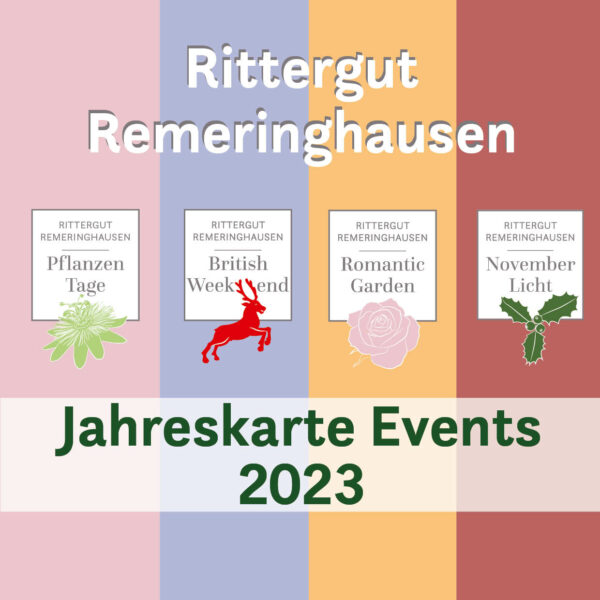 Titelseite in quadratischer Form der Jahreskarten für Veranstaltungen in 2023 in Remeringhausen